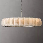 Harlow Chiseled Calcite Round Chandelier 60"
