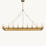 Camino Vintage Structural Rectangle Chandelier 52"