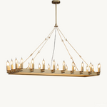 Camino Vintage Structural Rectangle Chandelier 52"