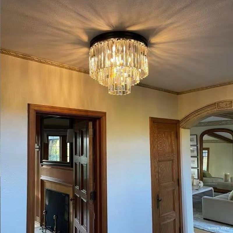 Odeon Layered Crystal Flush Mount