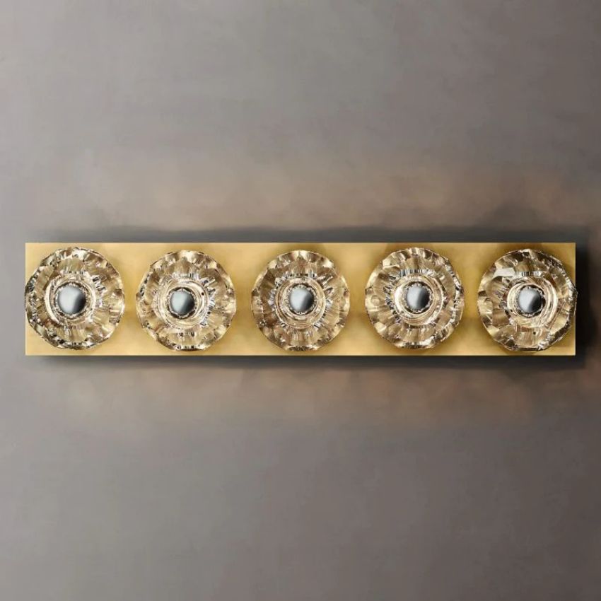 Boule Geometric Cristal Linear Wall Sconce