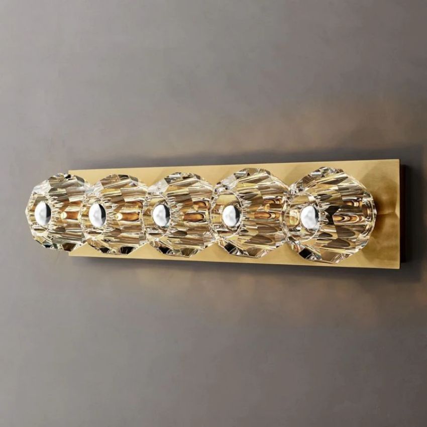 Boule Geometric Cristal Linear Wall Sconce