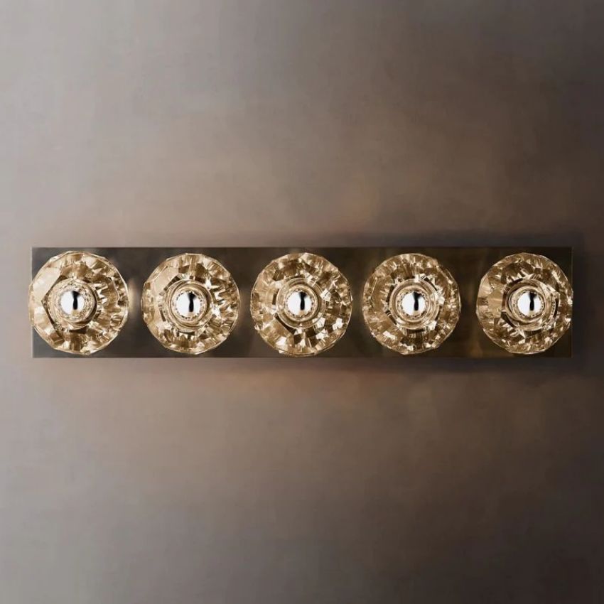 Boule Geometric Cristal Linear Wall Sconce