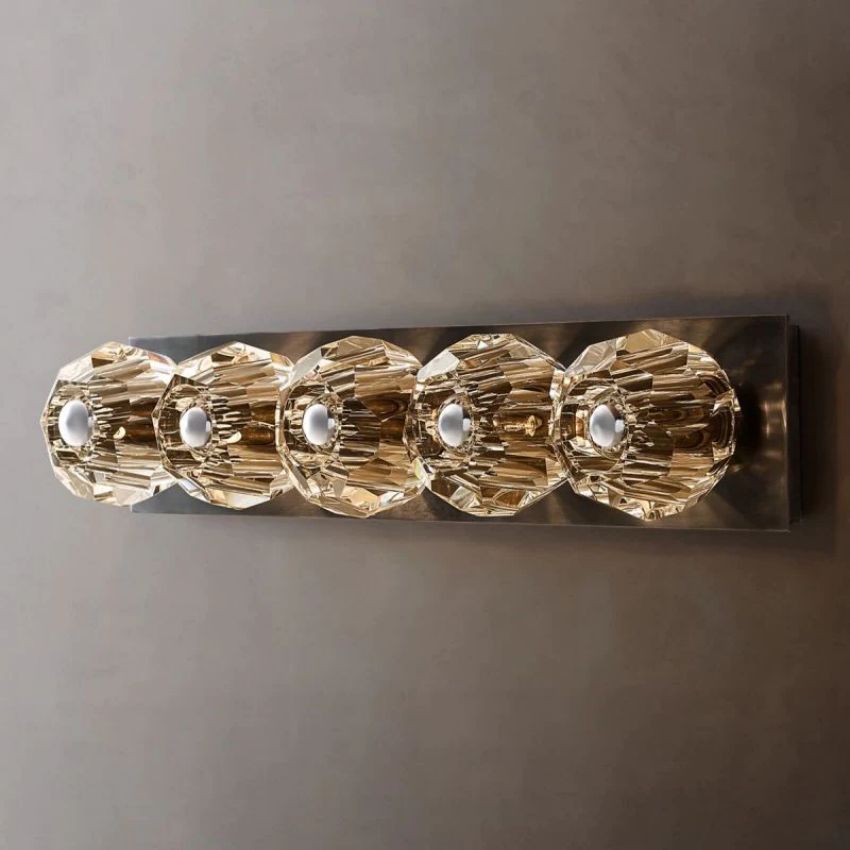 Boule Geometric Cristal Linear Wall Sconce