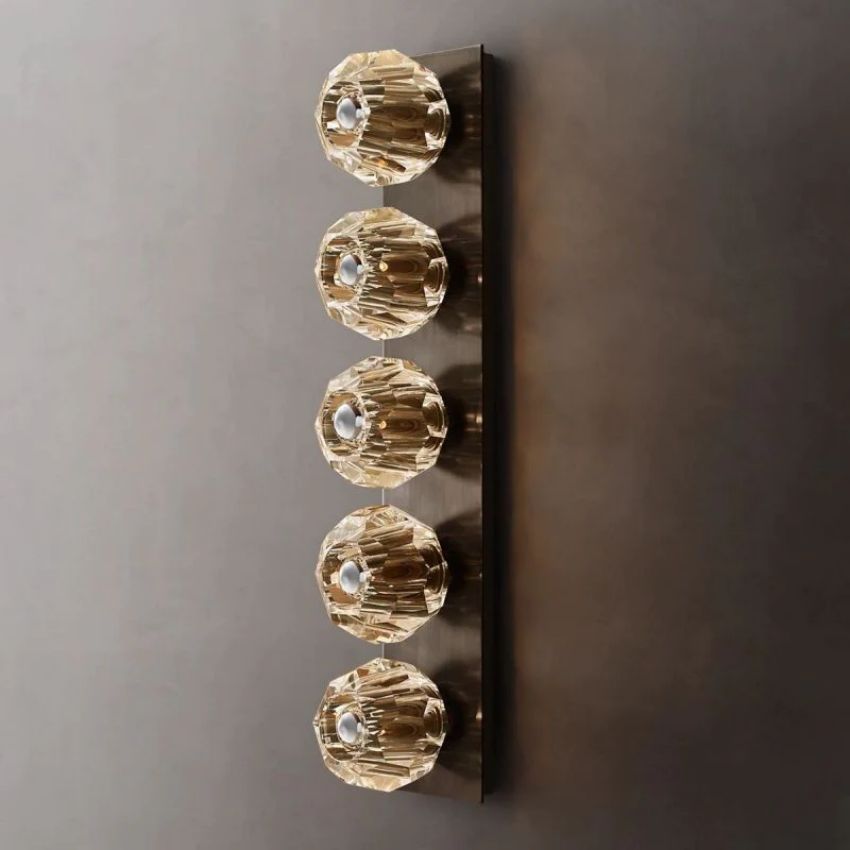 Boule Geometric Cristal Linear Wall Sconce