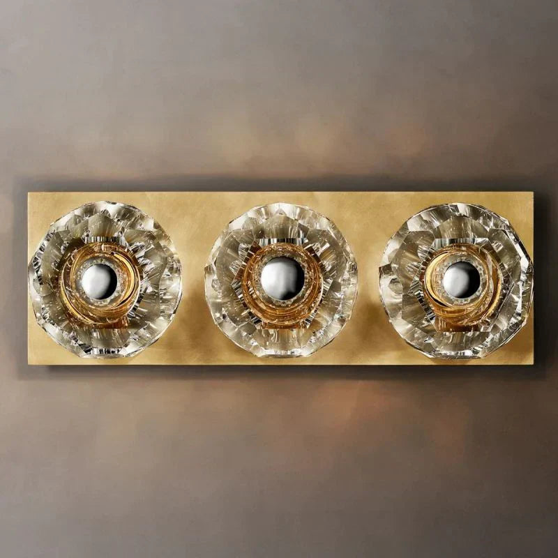 Boule Geometric Cristal Linear Wall Sconce