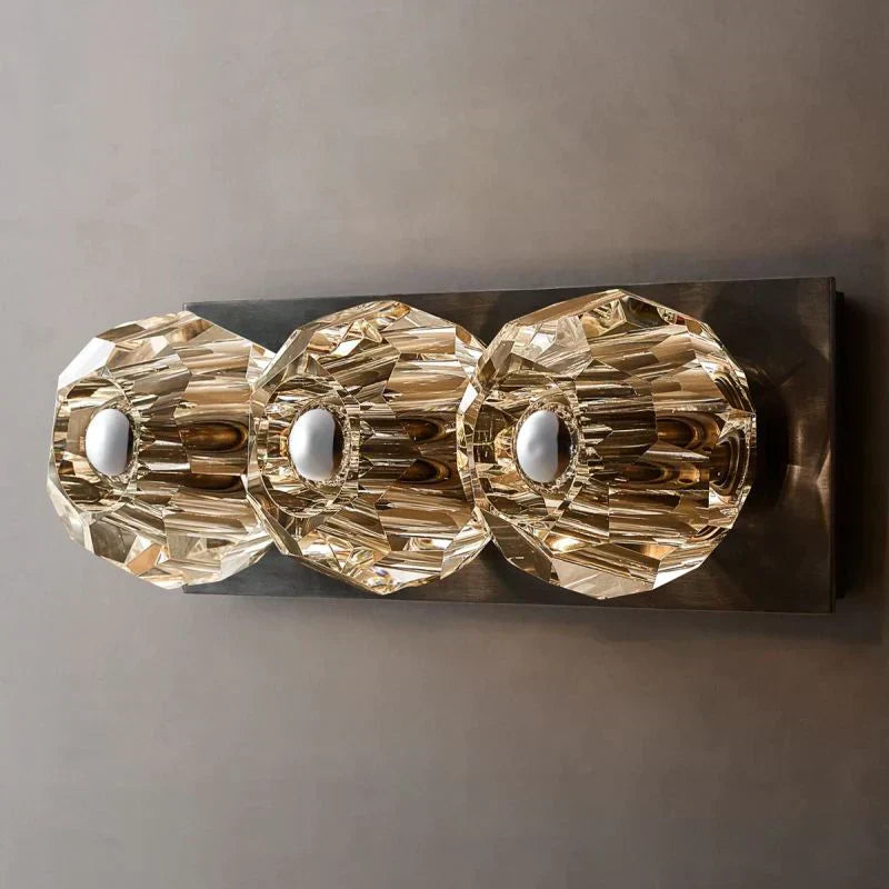 Boule Geometric Cristal Linear Wall Sconce