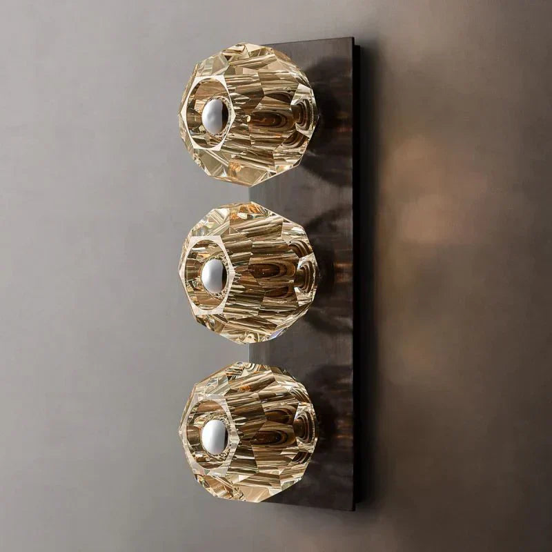 Boule Geometric Cristal Linear Wall Sconce