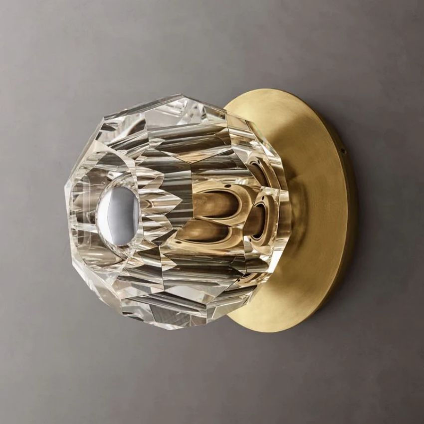 Boule Geometric Cristal Petite Wall Sconce
