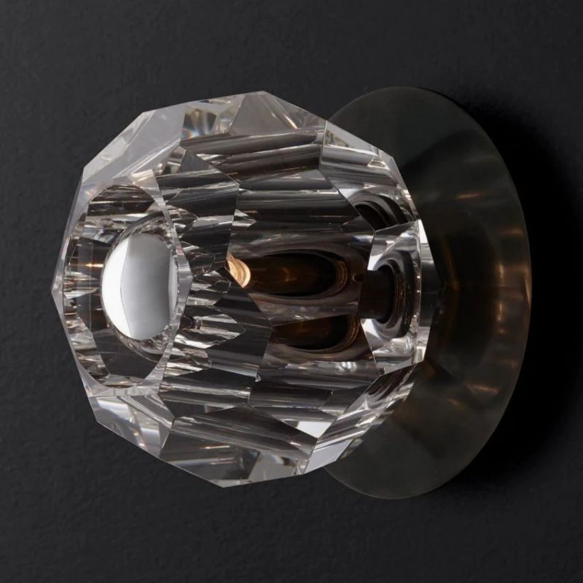 Boule Geometric Cristal Petite Wall Sconce