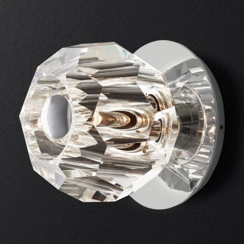 Boule Geometric Cristal Petite Wall Sconce