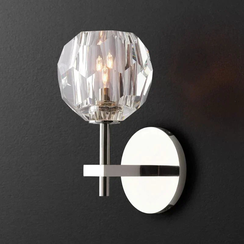 Boule Geometric Cristal Short Wall Sconce