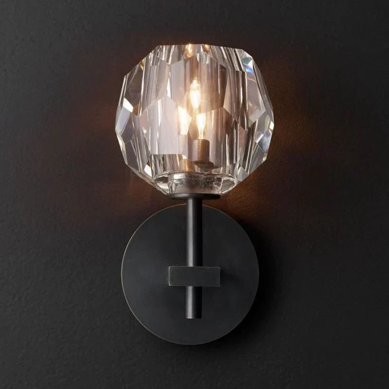 Boule Geometric Cristal Short Wall Sconce