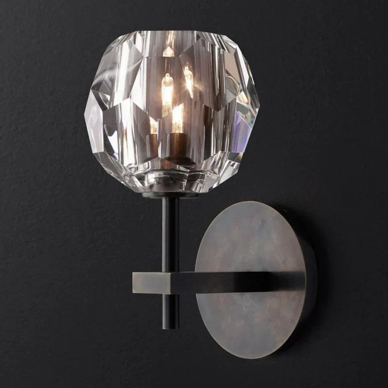 Boule Geometric Cristal Short Wall Sconce