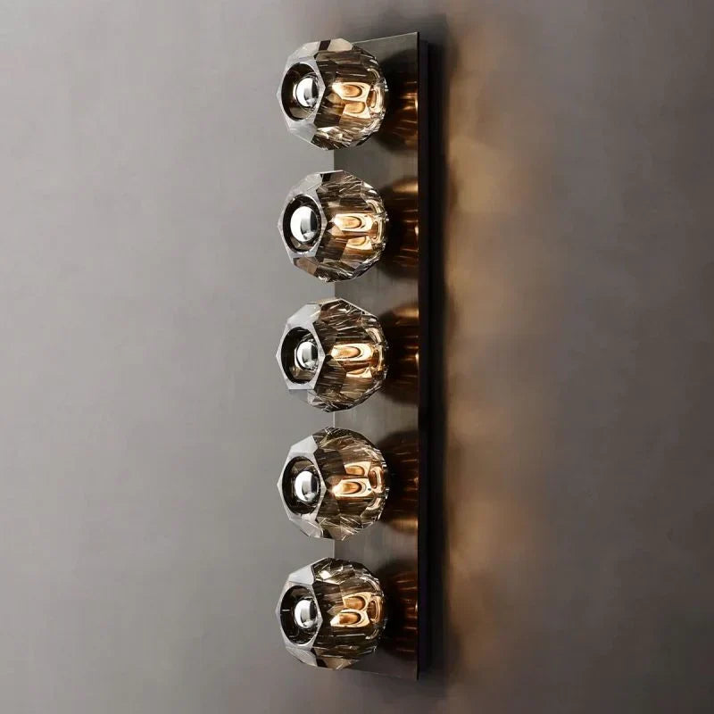 Boule Geometric Cristal Linear Wall Sconce