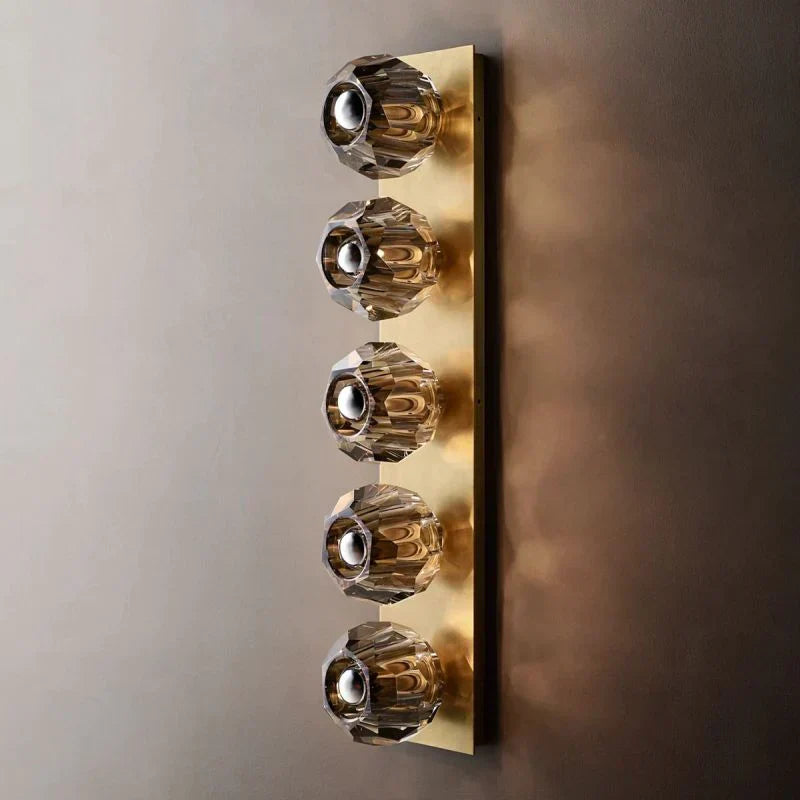 Boule Geometric Cristal Linear Wall Sconce