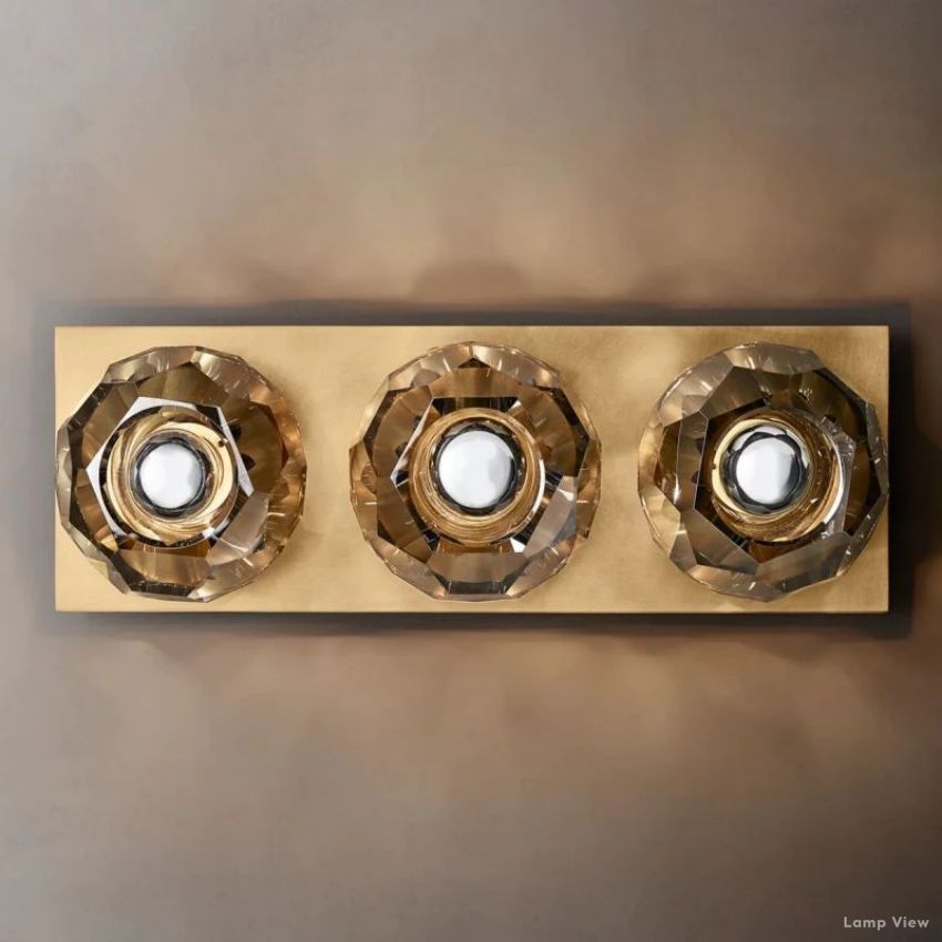 Boule Geometric Cristal Linear Wall Sconce