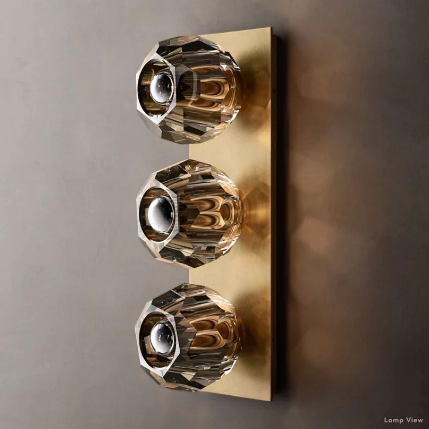 Boule Geometric Cristal Linear Wall Sconce