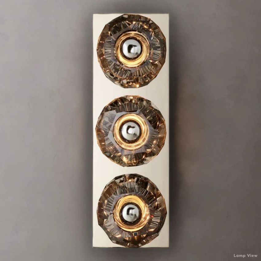 Boule Geometric Cristal Linear Wall Sconce
