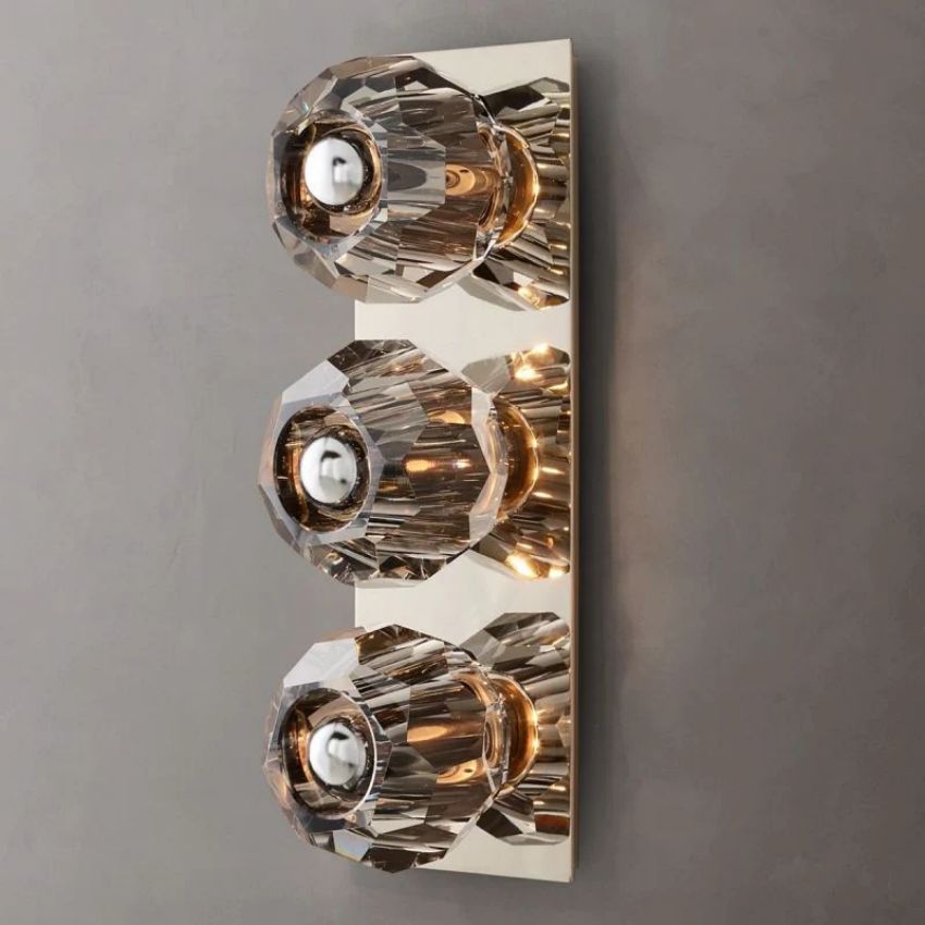 Boule Geometric Cristal Linear Wall Sconce
