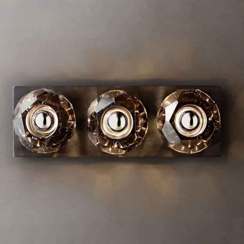 Boule Geometric Cristal Linear Wall Sconce