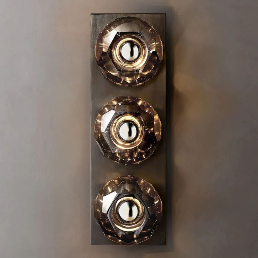 Boule Geometric Cristal Linear Wall Sconce