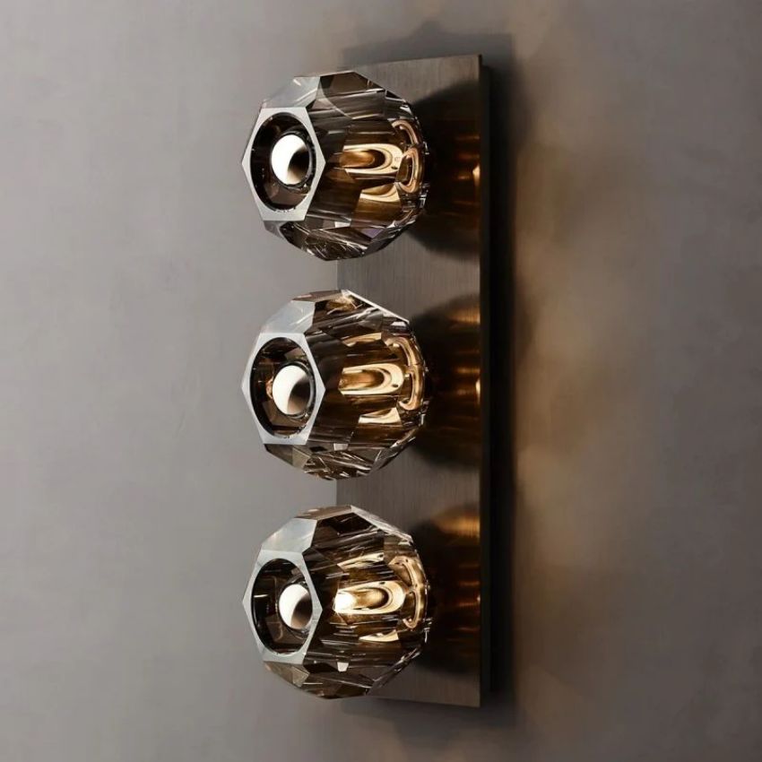 Boule Geometric Cristal Linear Wall Sconce