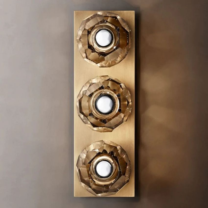 Boule Geometric Cristal Linear Wall Sconce