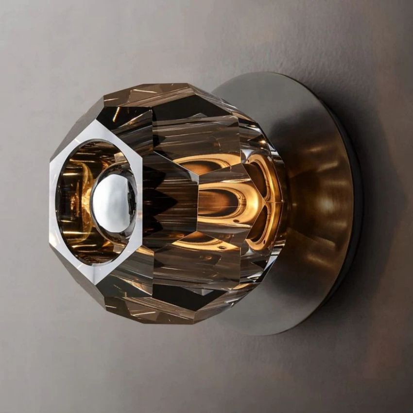 Boule Geometric Cristal Petite Wall Sconce