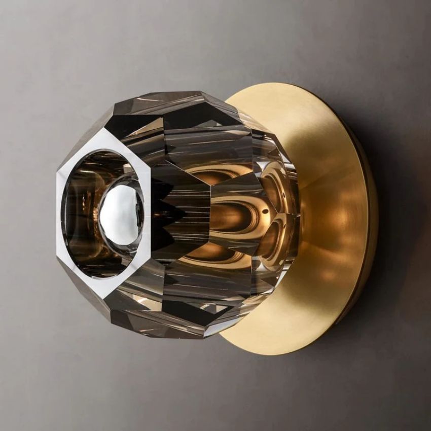 Boule Geometric Cristal Petite Wall Sconce
