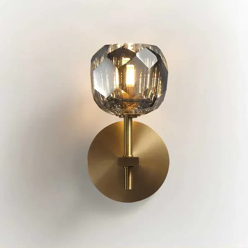 Boule Geometric Cristal Short Wall Sconce