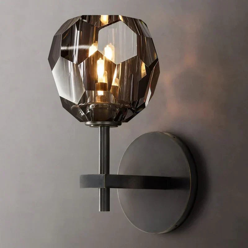 Boule Geometric Cristal Short Wall Sconce