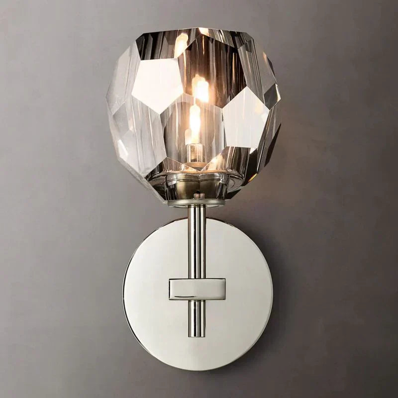 Boule Geometric Cristal Short Wall Sconce