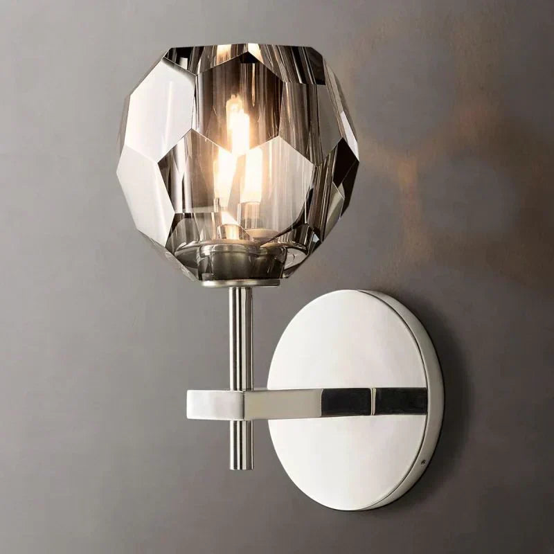 Boule Geometric Cristal Short Wall Sconce