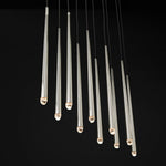 Aquitaine Conical Brass Linear Chandelier 72"