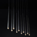 Aquitaine Conical Brass Linear Chandelier 72"