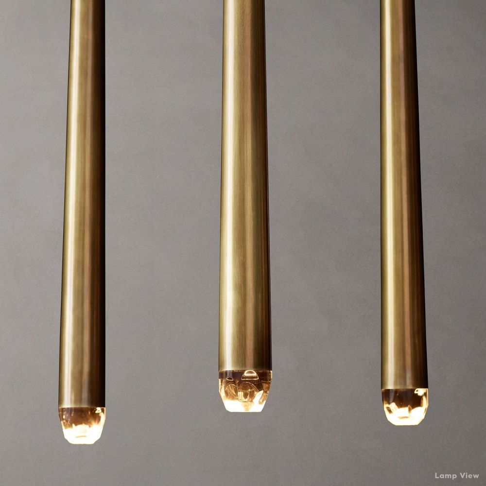 Aquitaine Conical Form Linear Chandelier 48"