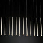 Aquitaine Conical Brass Linear Chandelier 60"