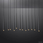 Aquitaine Conical Form Linear Chandelier 60"