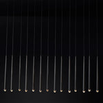 Aquitaine Conical Brass Linear Chandelier 72"