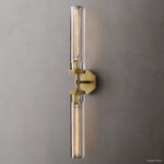Lambert Hexagonal Shade Double Wall Sconce