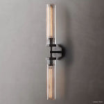Lambert Hexagonal Shade Double Wall Sconce