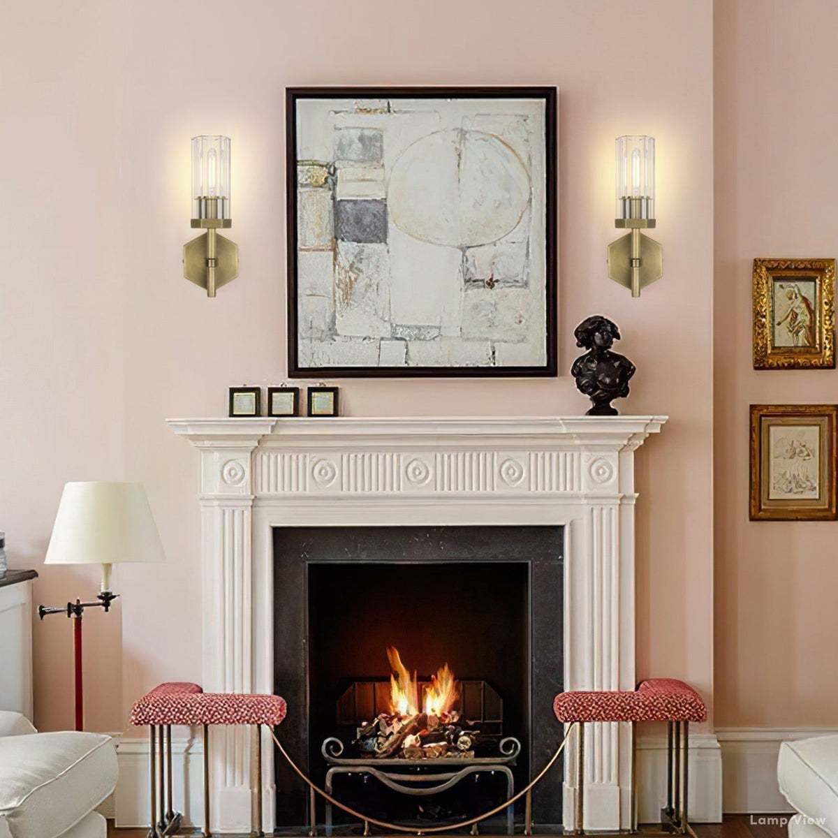 Lambert Hexagonal Shade Wall Sconce
