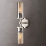 Lambert Hexagonal Shade Double Wall Sconce