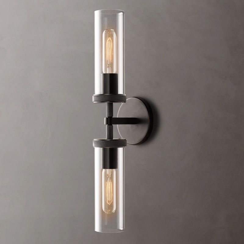 Lambert Cylindrical Shade Double Wall Sconce