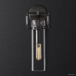 Machinist Glass Cylinder Wall Sconce