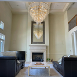 Marignan Chain Crystal Tiered Round Chandelier 48"