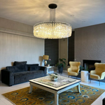 Marignan Chain Crystal Round Chandelier 48"