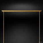 Ravelle Clear Glass Linear Chandelier 73"