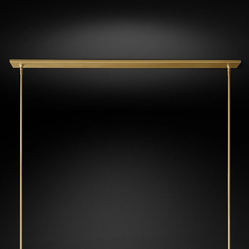 Ravelle Clear Glass Linear Chandelier 59"